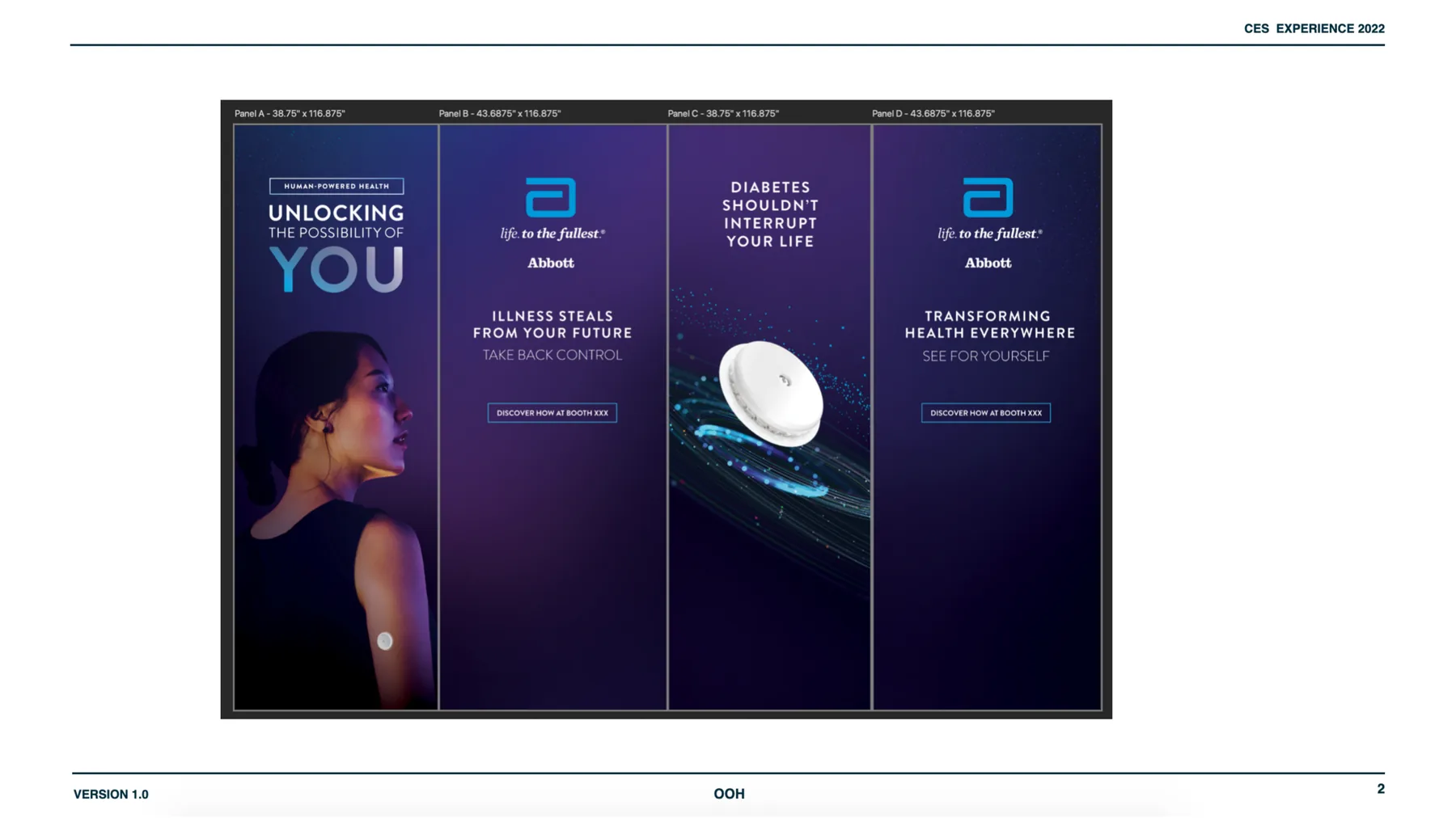Abbott digital and print campaign examples for Unlocking the Possibility of You